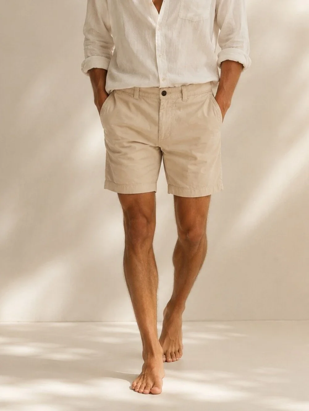 J.Crew Beige Chino Shorts Men's Classic Preppy Coastal Resort Minimalist